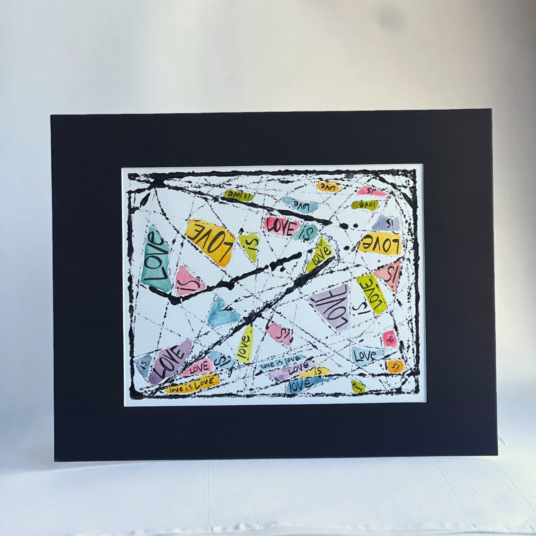 Broken Glass Watercolor Collection - love is love is love