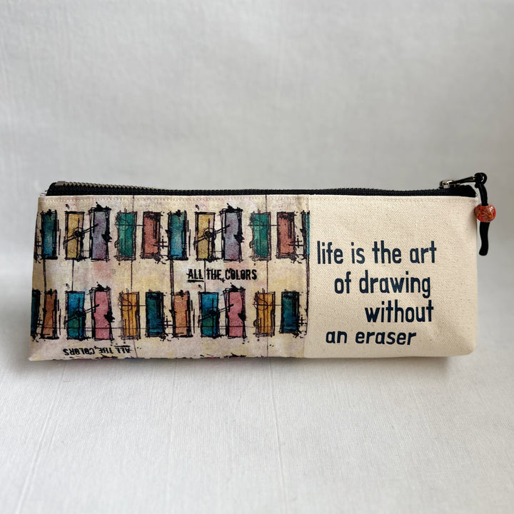 Zip Bag Pouch - Art Tool Bag Life is the Art