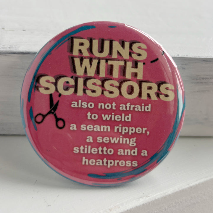 Pinback Buttons - Runs with Scissors