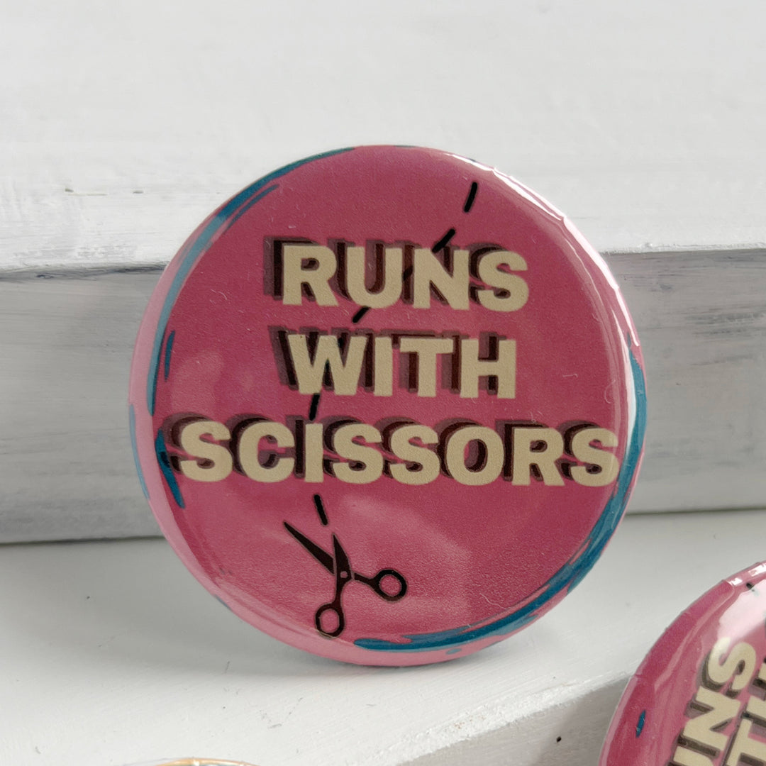 Pinback Buttons - Runs with Scissors