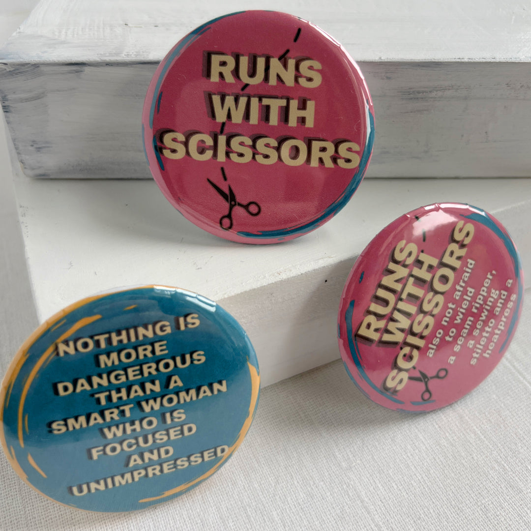 Pinback Buttons - Runs with Scissors