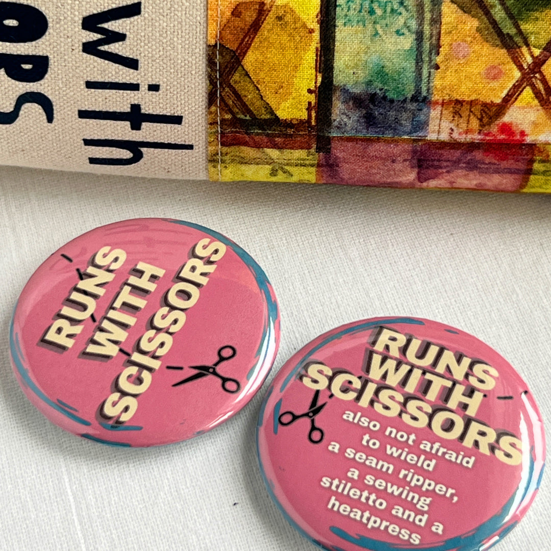 Pinback Buttons - Runs with Scissors