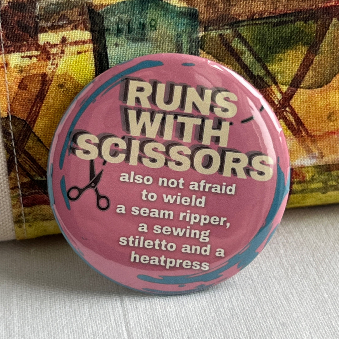 Pinback Buttons - Runs with Scissors