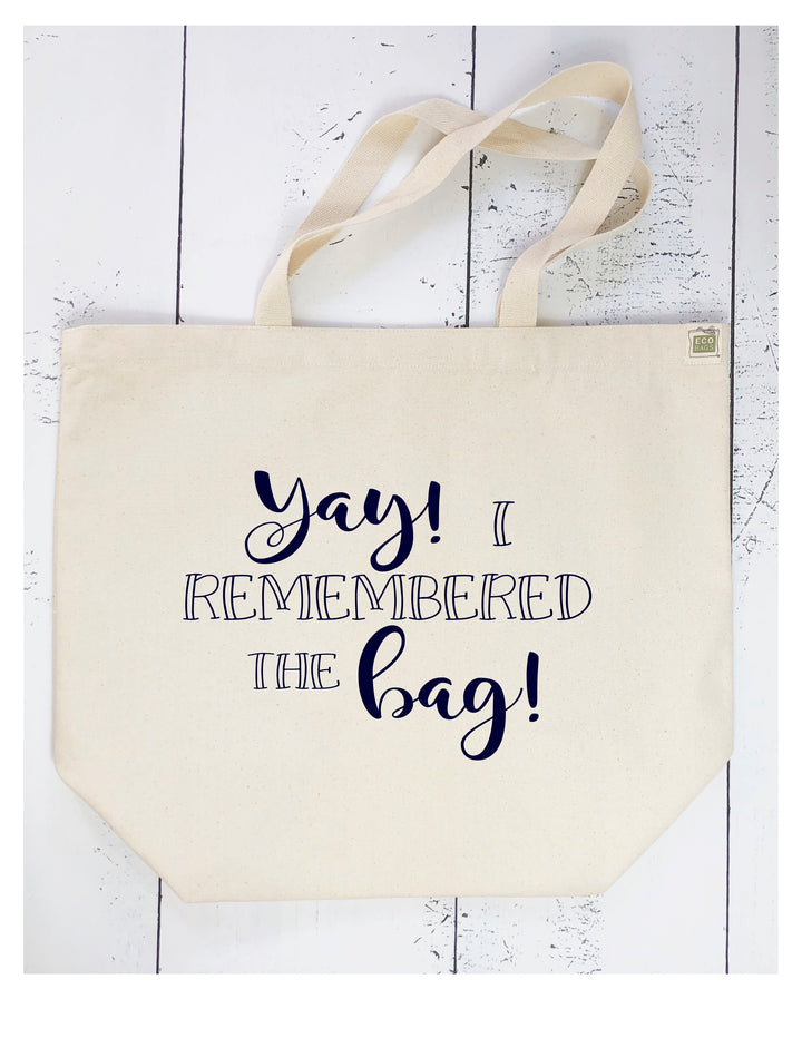 yay, i remembered the bag - tote bag – Pretty Clever Words