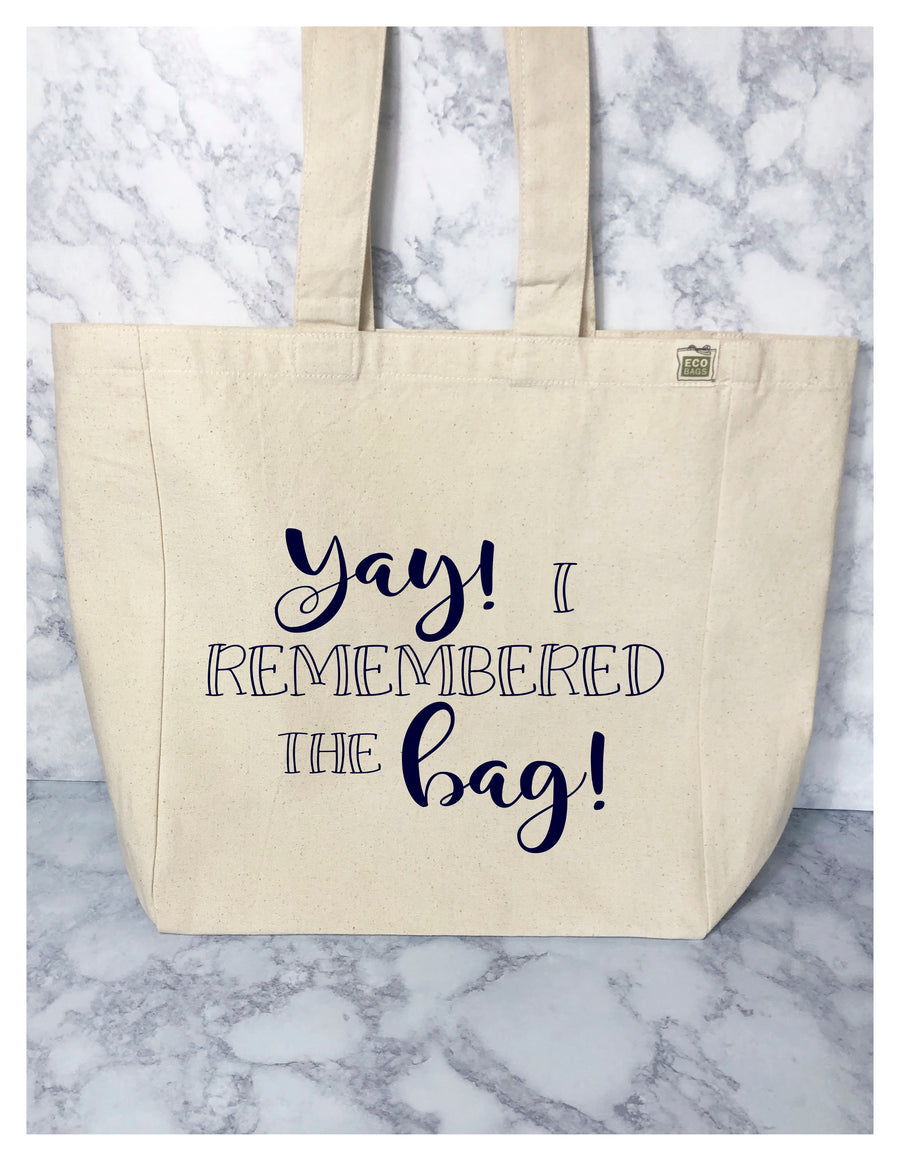 yay, i remembered the bag - tote bag – Pretty Clever Words